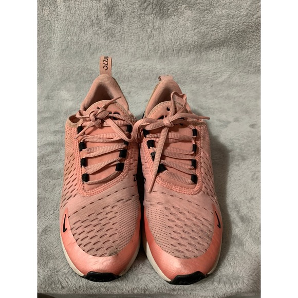 Nike Air Max 270 Kids Shoes Pink Black White Size 4.5Y Sneakers - Picture 8 of 14
